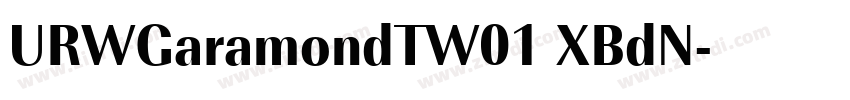 URWGaramondTW01 XBdN字体转换